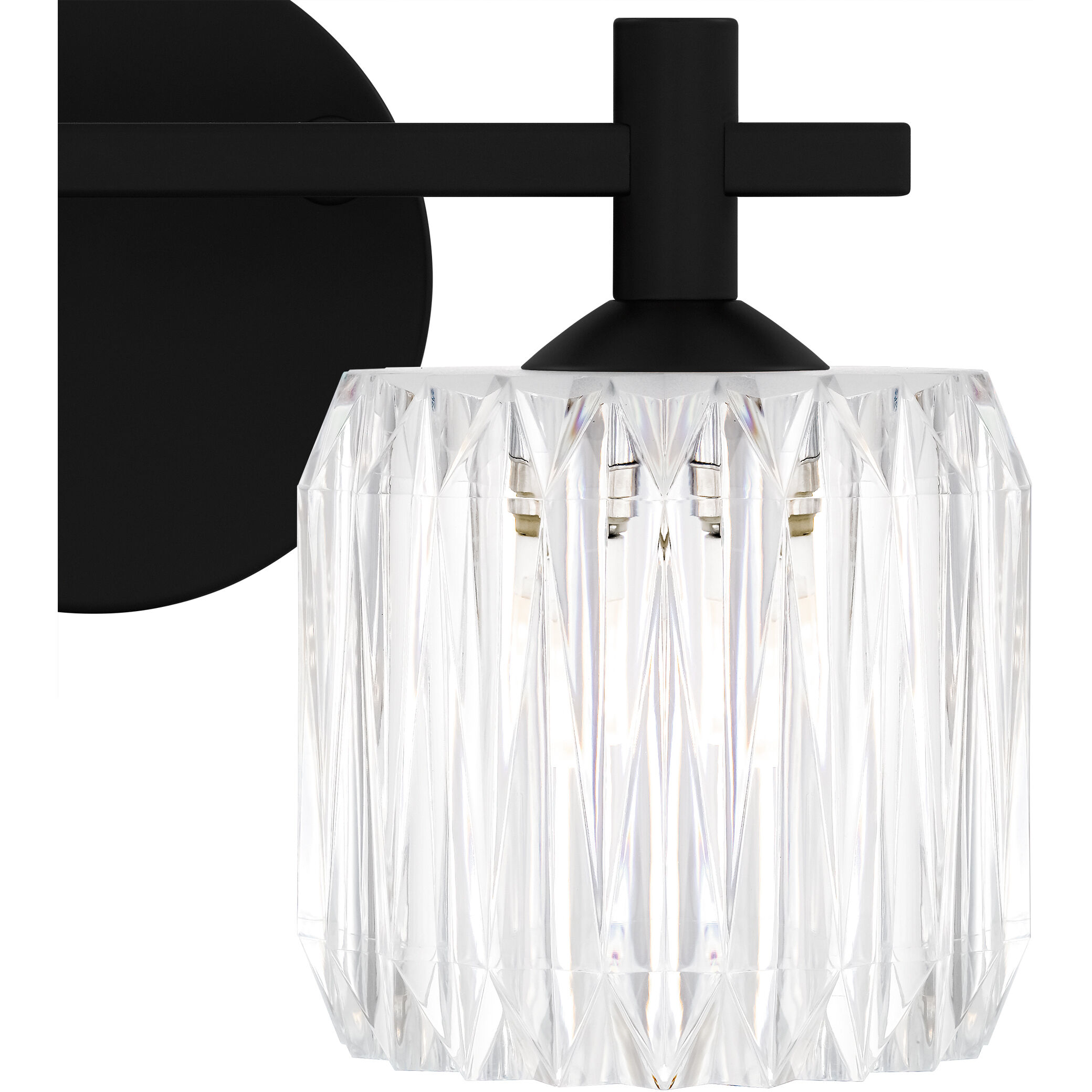 Spade LED 13.5 inch Matte Black Bath Light Wall Light, Medium