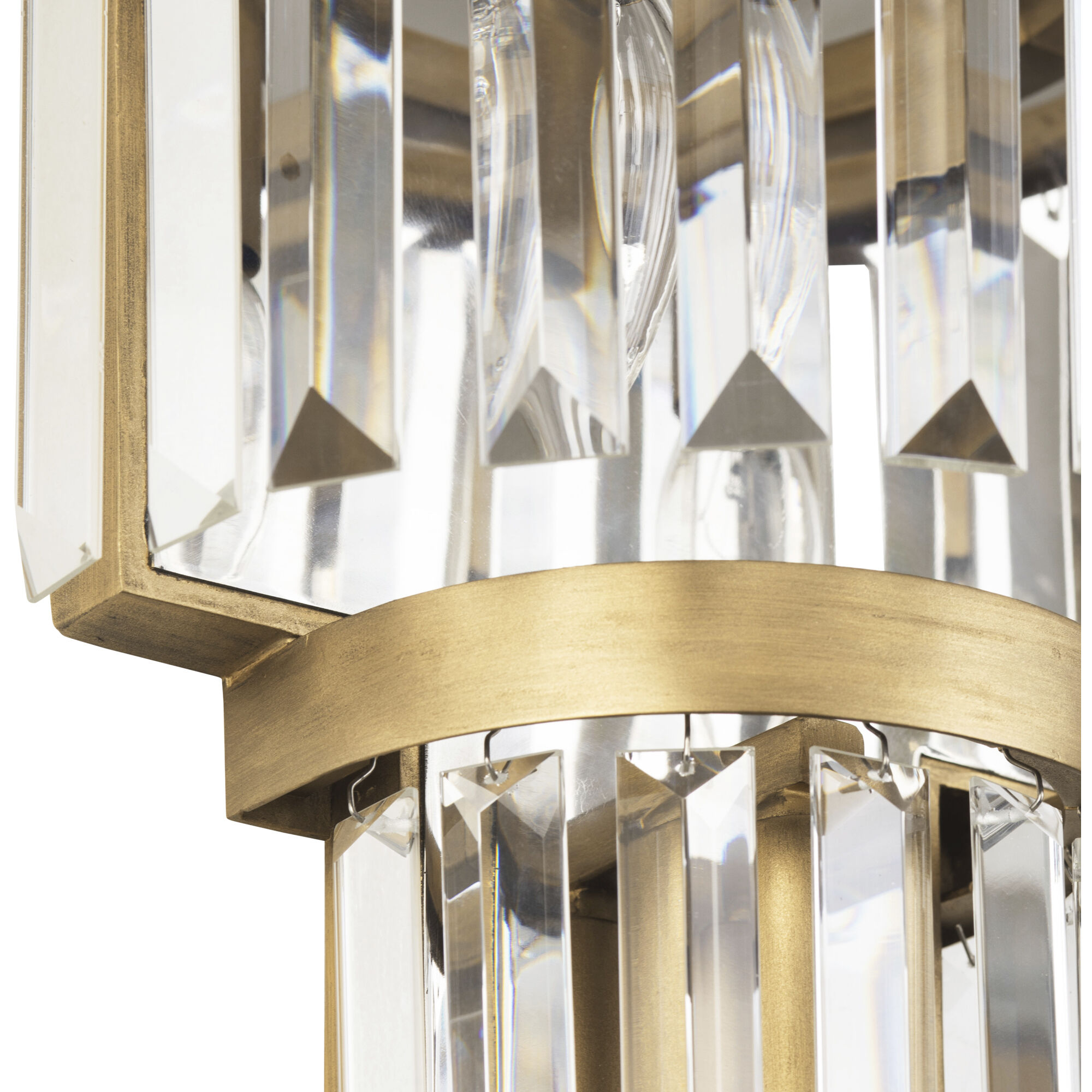 Social Club 3 Light 10.5 inch Havana Gold Wall Sconce Wall Light