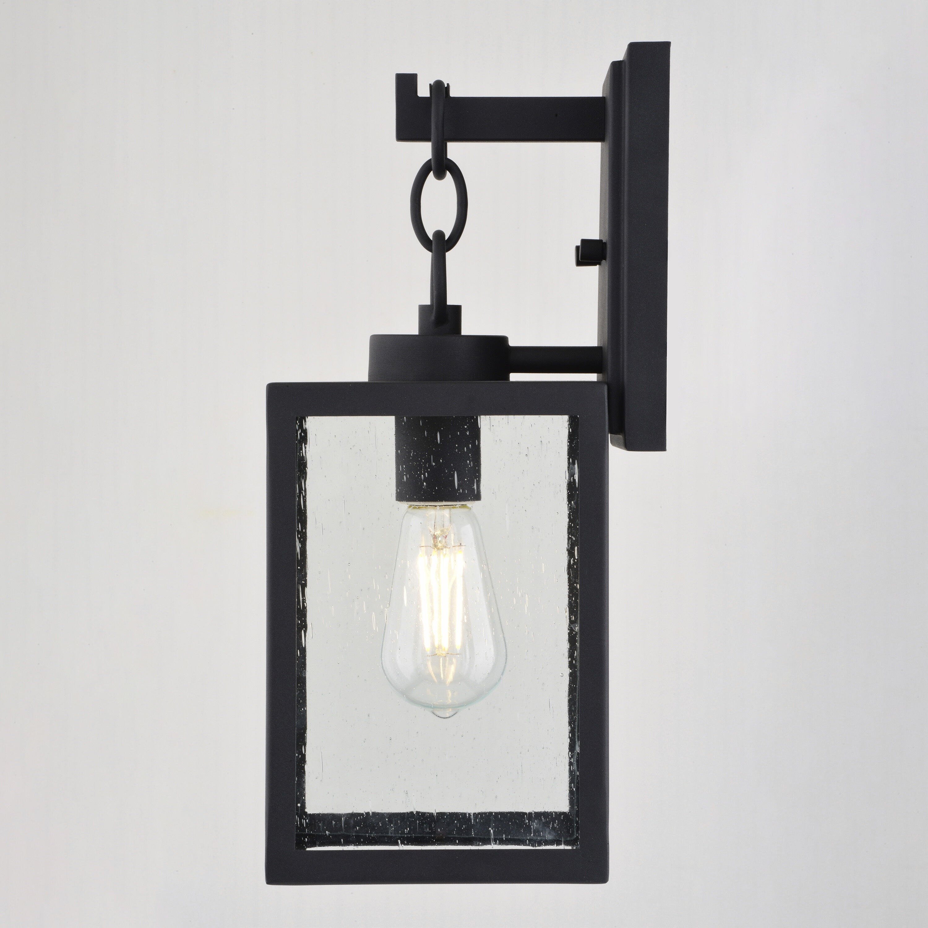 Berkley 1 Light 14.5 inch Textured Black Outdoor Wall Lantern