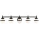 Oldwick 5 Light 43 inch Black Vanity Sconce Wall Light