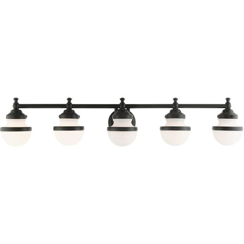 Oldwick 5 Light 43 inch Black Vanity Sconce Wall Light