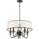 Ceremony 5 Light 25 inch Palladian Bronze Chandelier Ceiling Light