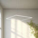 Piazza LED 47.25 inch White Pendant Ceiling Light