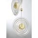 Topknot LED 13.75 inch Coal And Brushed Gold Pendant Ceiling Light