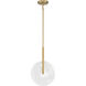 Ainslie LED 12 inch Warm Brass Pendant Ceiling Light