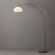 Morelli 92 inch 14 watt Black Nickel and Black Arc Floor Lamp Portable Light