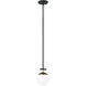 Alluria 1 Light 6 inch Weathered Black W/Autumn Gold Mini Pendant Ceiling Light