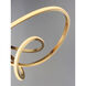 Perpetual LED 32 inch Brushed Champagne Single Pendant Ceiling Light