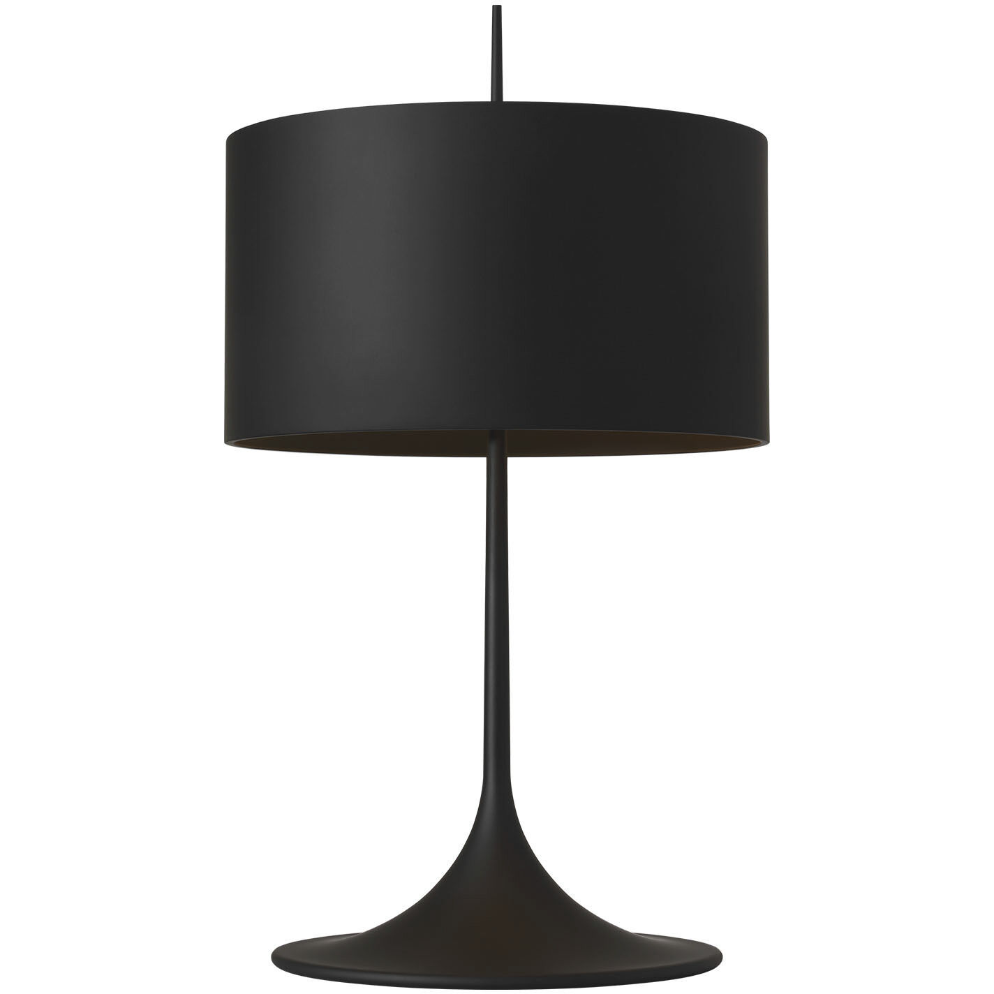 Barbara Barry Spinet 26.25 inch 6.5 watt Matte Black Modern Trumpet Table Lamp Portable Light