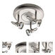 Signature 3 Light 3.25 inch Satin Chrome Flush Mount Ceiling Light
