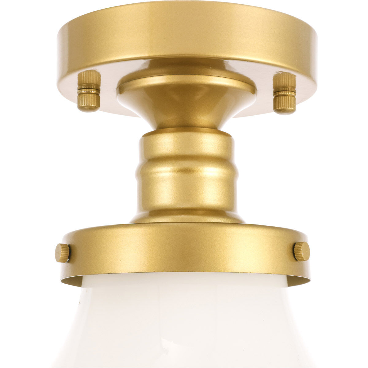 Lyle 1 Light 8 inch Brass Flush Mount Ceiling Light