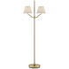 Sirocco 56 inch 60.00 watt Antique Brass Floor Lamp Portable Light