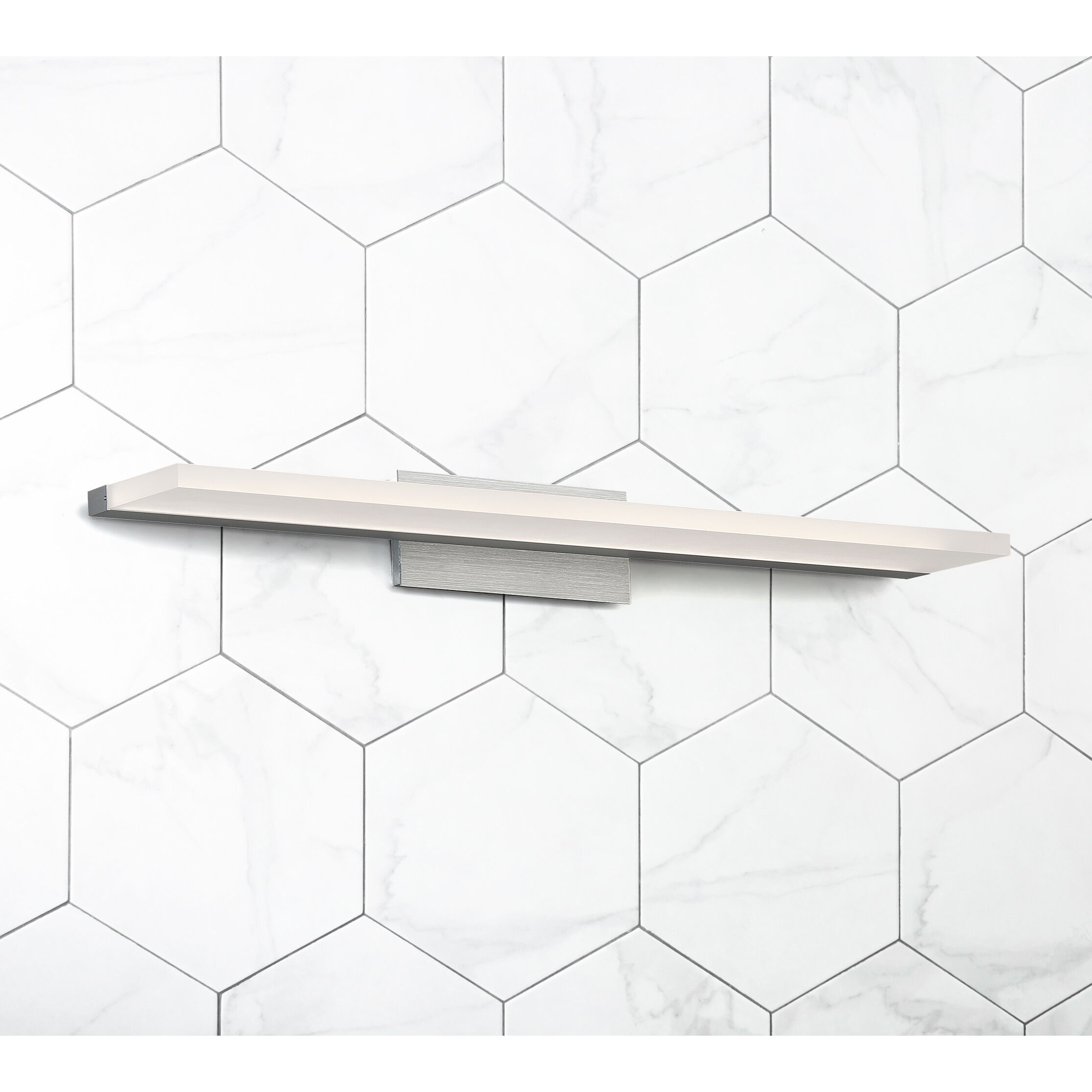 Level LED 25 inch Brushed Aluminum Bath Vanity & Wall Light, dweLED