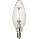 Branded Lamps LED T - Torpedo C - E12 Candelabra 4 watt 120 3000K Light Bulb