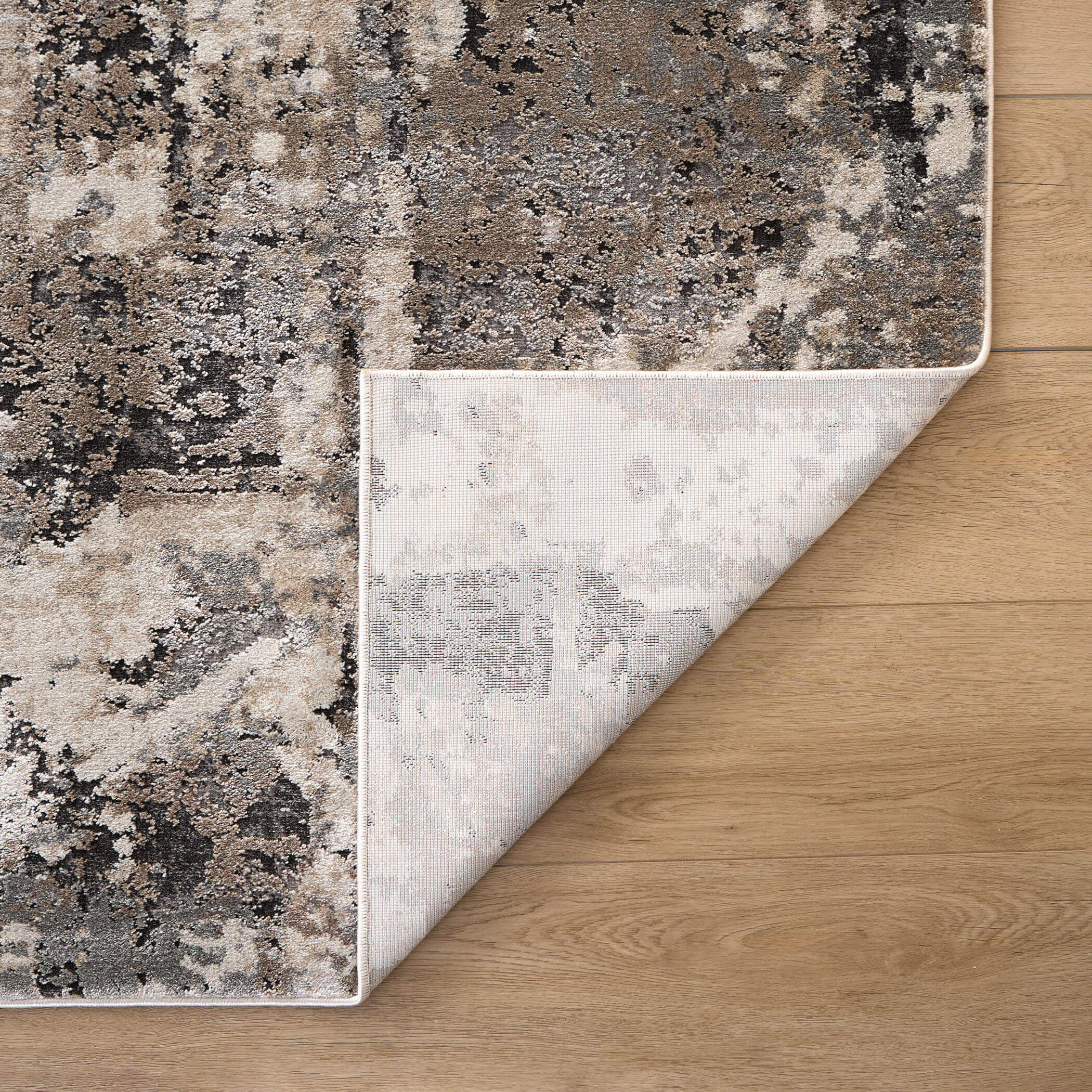 Hadim 114 X 79 inch Black/Grey Rug in 6 x 9