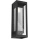 Outdoor Sconce LED 18 inch Textured Black Outdoor Sconce, Double Box