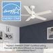 Erling 52 inch Fresh White with Bleached Alder/Fresh White Blades Ceiling Fan