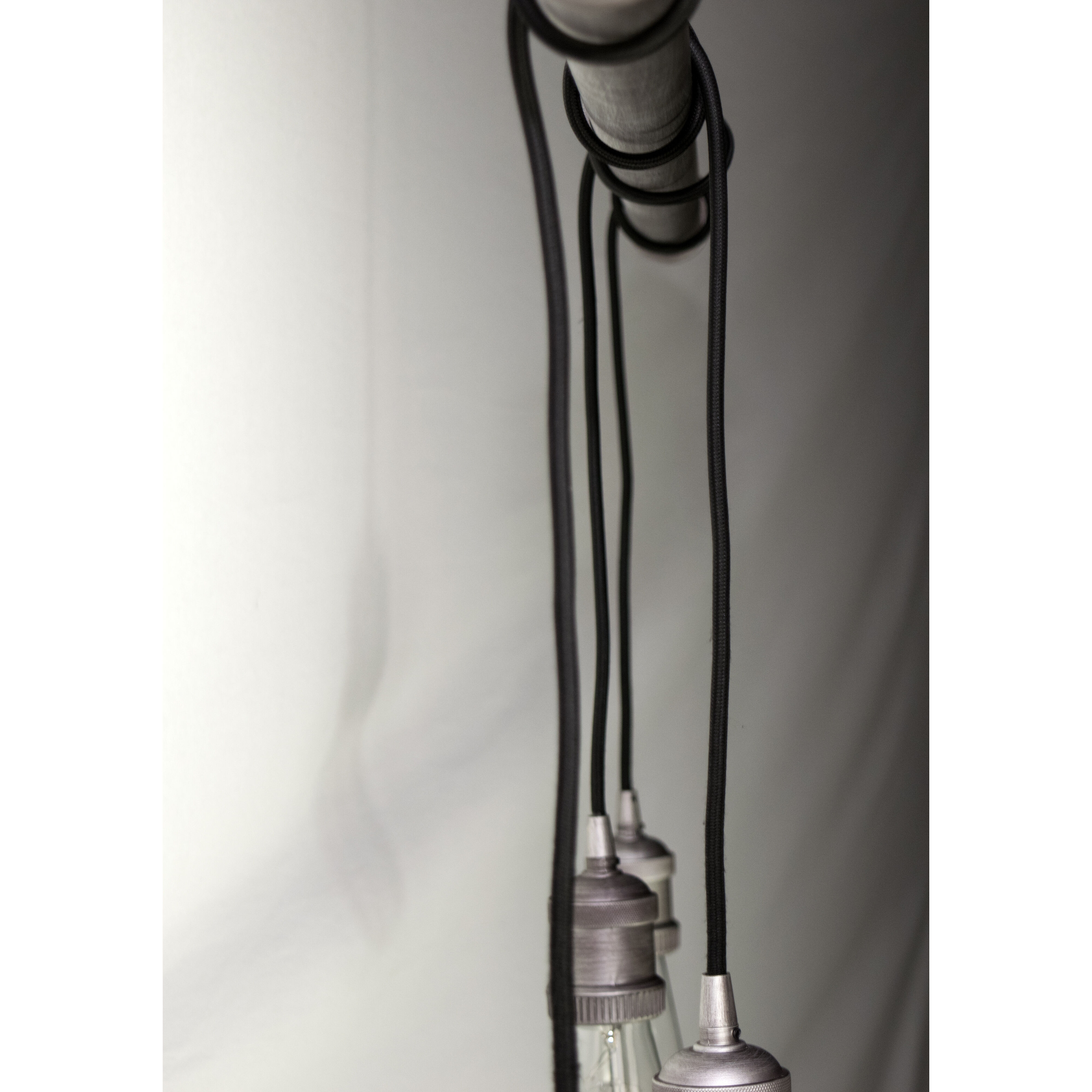 Early Electric 4 Light 5 inch Weathered Zinc Multi-Light Pendant Ceiling Light