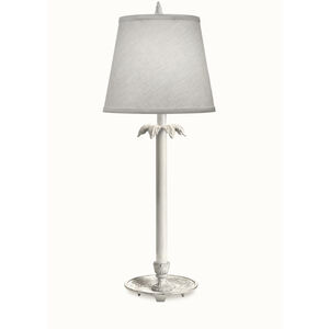 Ellie 27 inch 150.00 watt Distressed White Buffet Lamp with Tray Portable Light