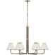 Marie Flanigan Rigby LED 37.75 inch Soft Brass and Natural Oak Chandelier Ceiling Light, XL