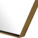 Ankara 34 X 25 inch Plated Brushed Brass Mirror