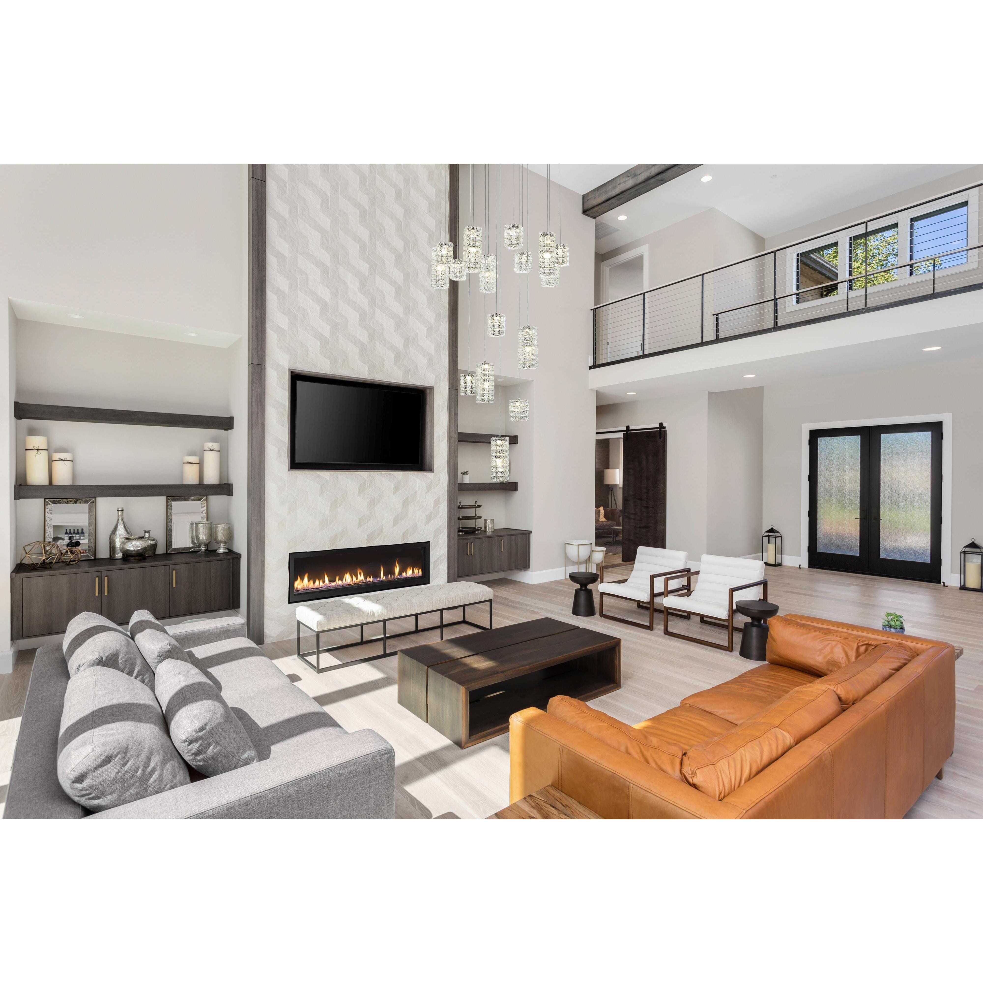 Aston 16 Light 32 inch Chrome Pendant Ceiling Light