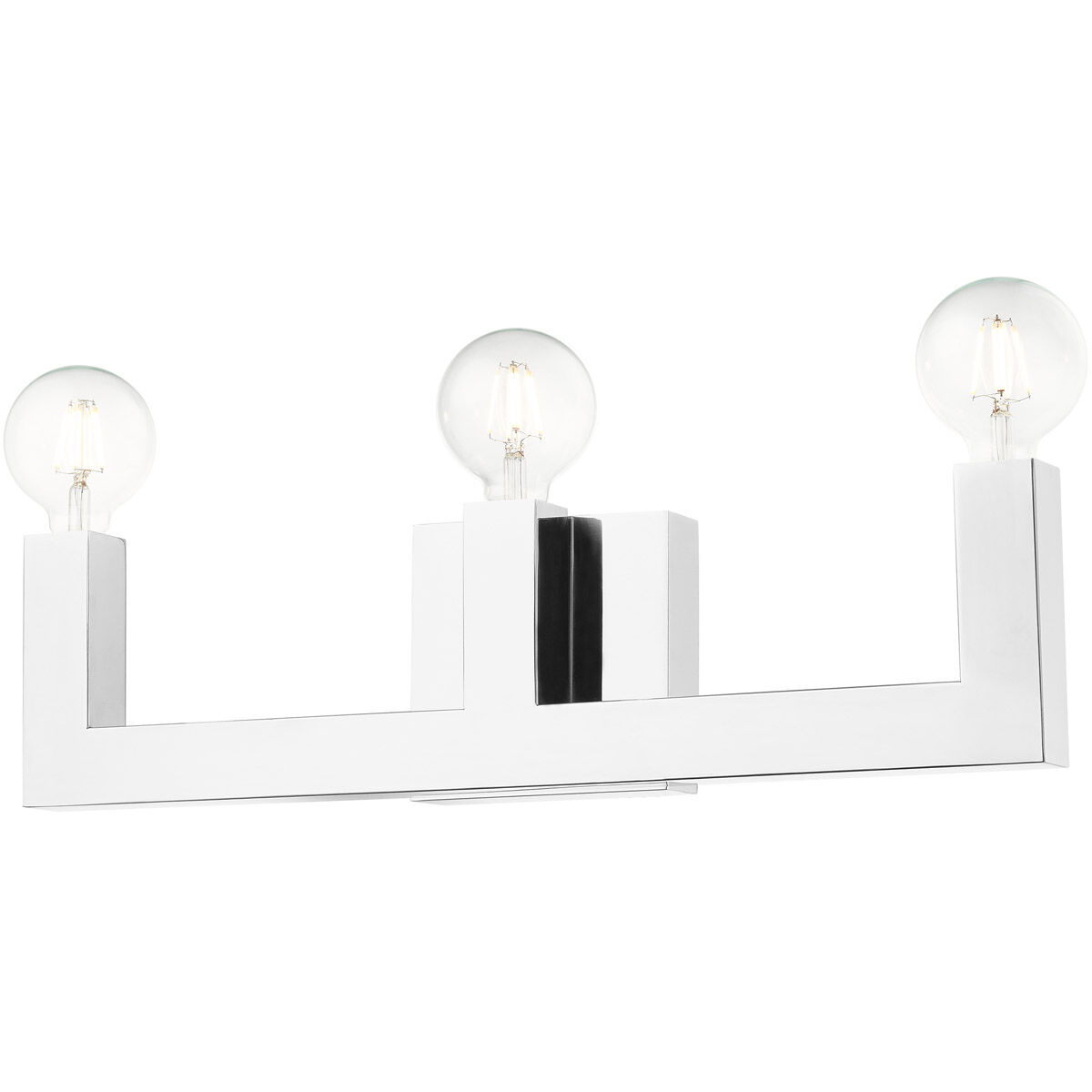 Solna 3 Light 22 inch Polished Chrome Vanity Sconce Wall Light