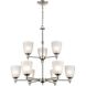 Jackson 9 Light 29 inch Brushed Nickel Chandelier Ceiling Light