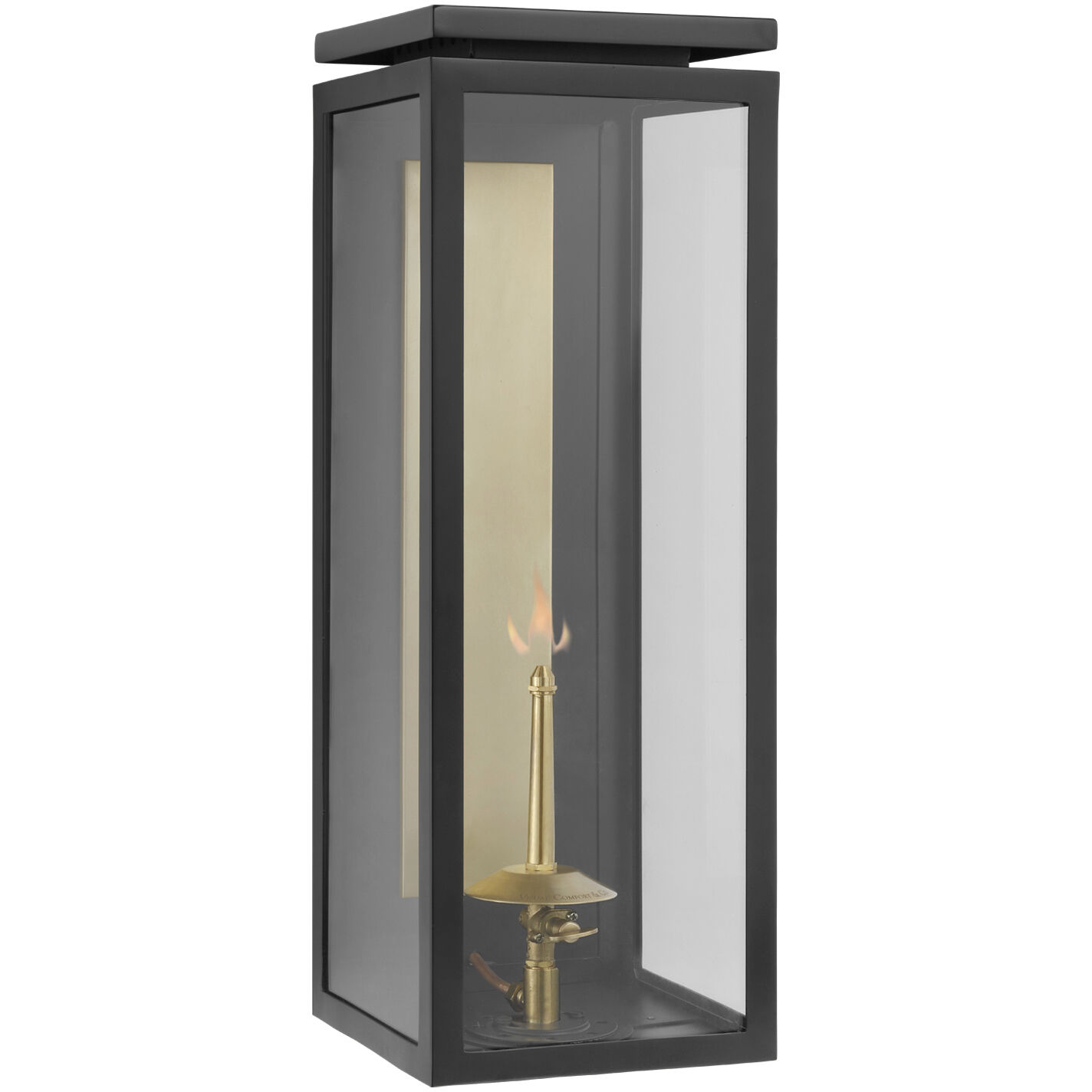 Chapman & Myers Fresno2 1 Light 20 inch Matte Black Outdoor Gas Wall Lantern, Large