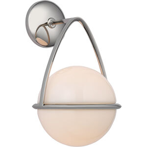 AERIN Lisette LED 8 inch Polished Nickel Bracketed Sconce Wall Light
