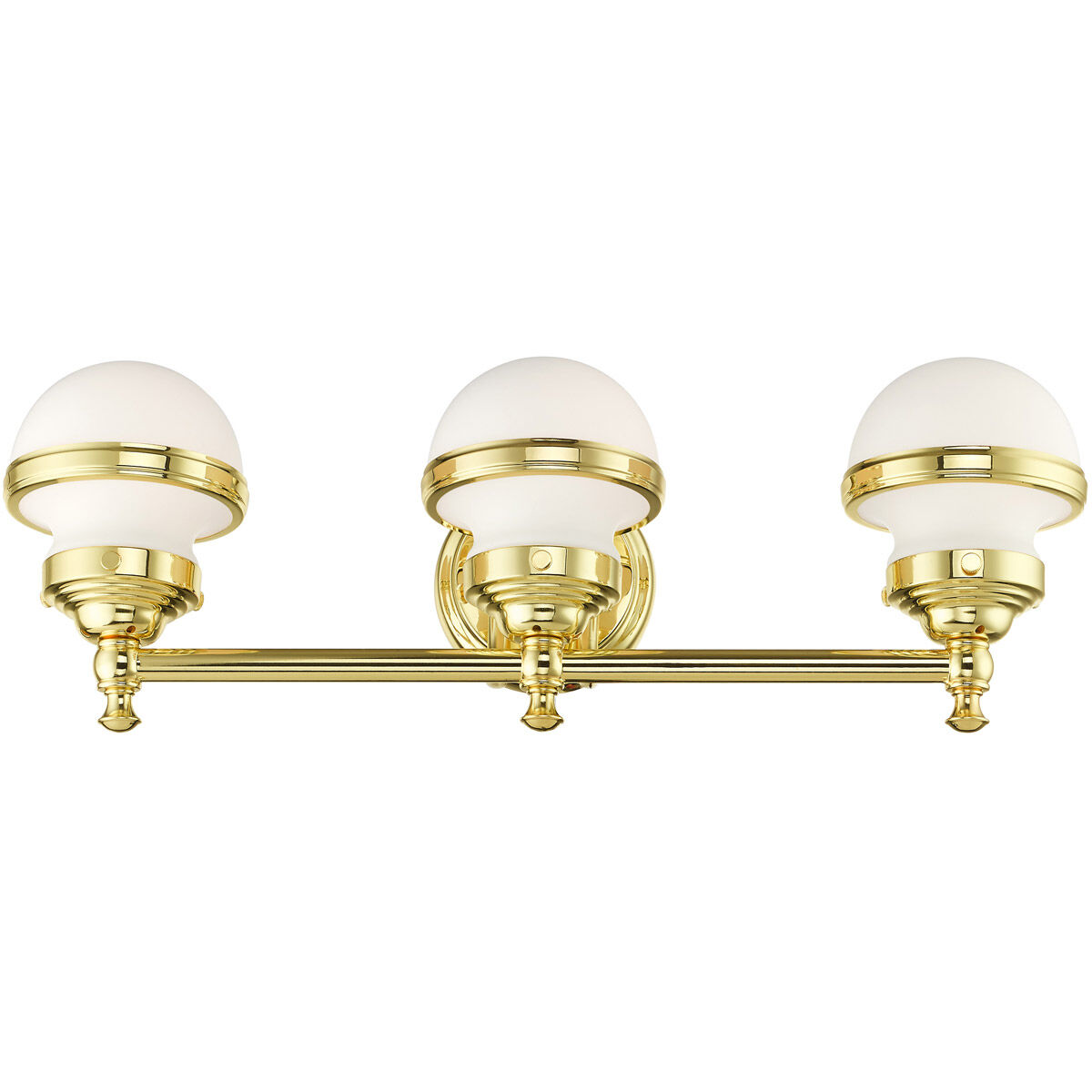 Oldwick 3 Light 24 inch Polished Brass Vanity Sconce Wall Light