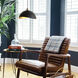 Luna Bella LED 14 inch Matte Black and Weathered Brass Pendant Ceiling Light