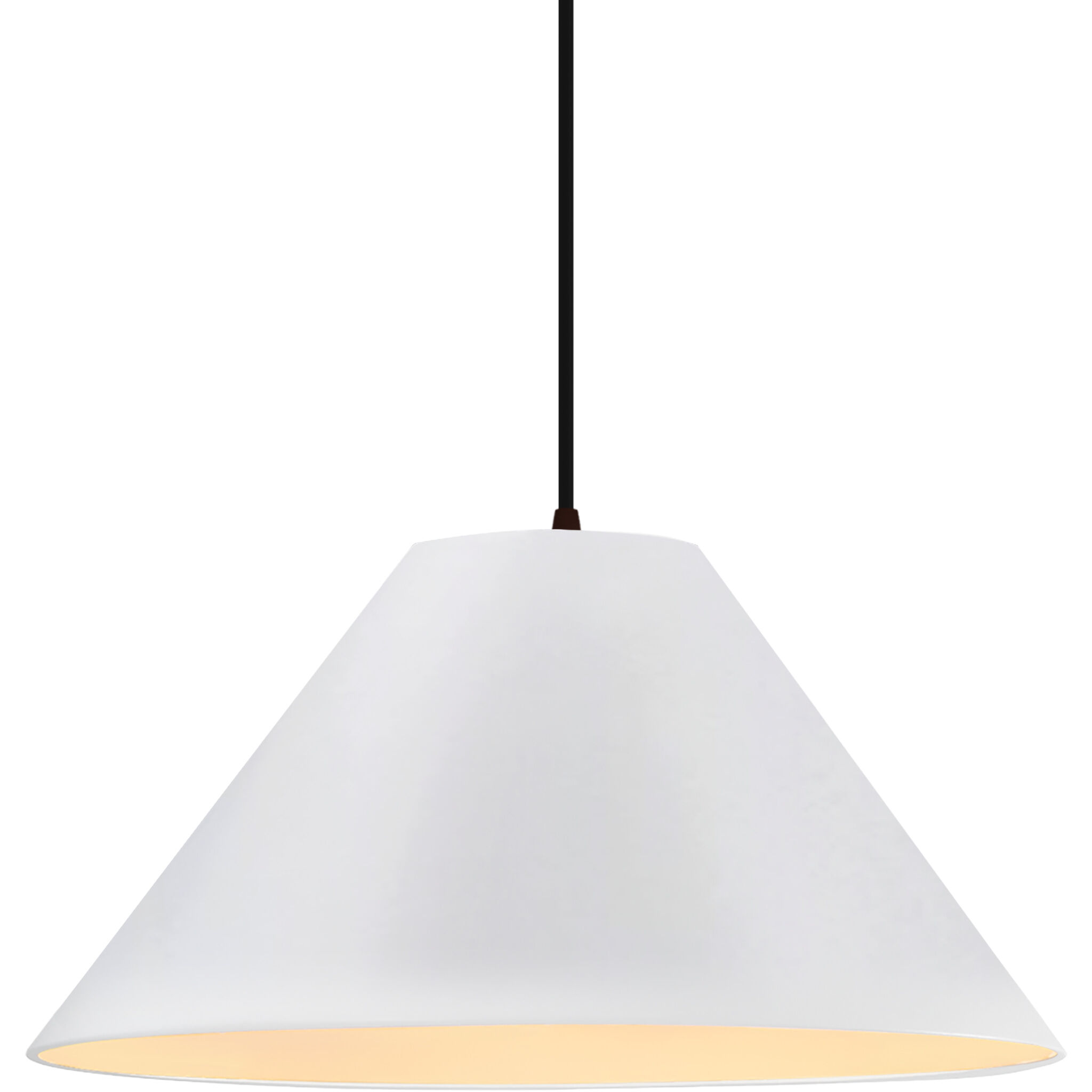 Radiance Collection - Avola Pendant Ceiling Light in Dark Bronze, Black Cord, Replaceable Bulb, Bisque, 15W x 7.25H, Form+Finish+Function