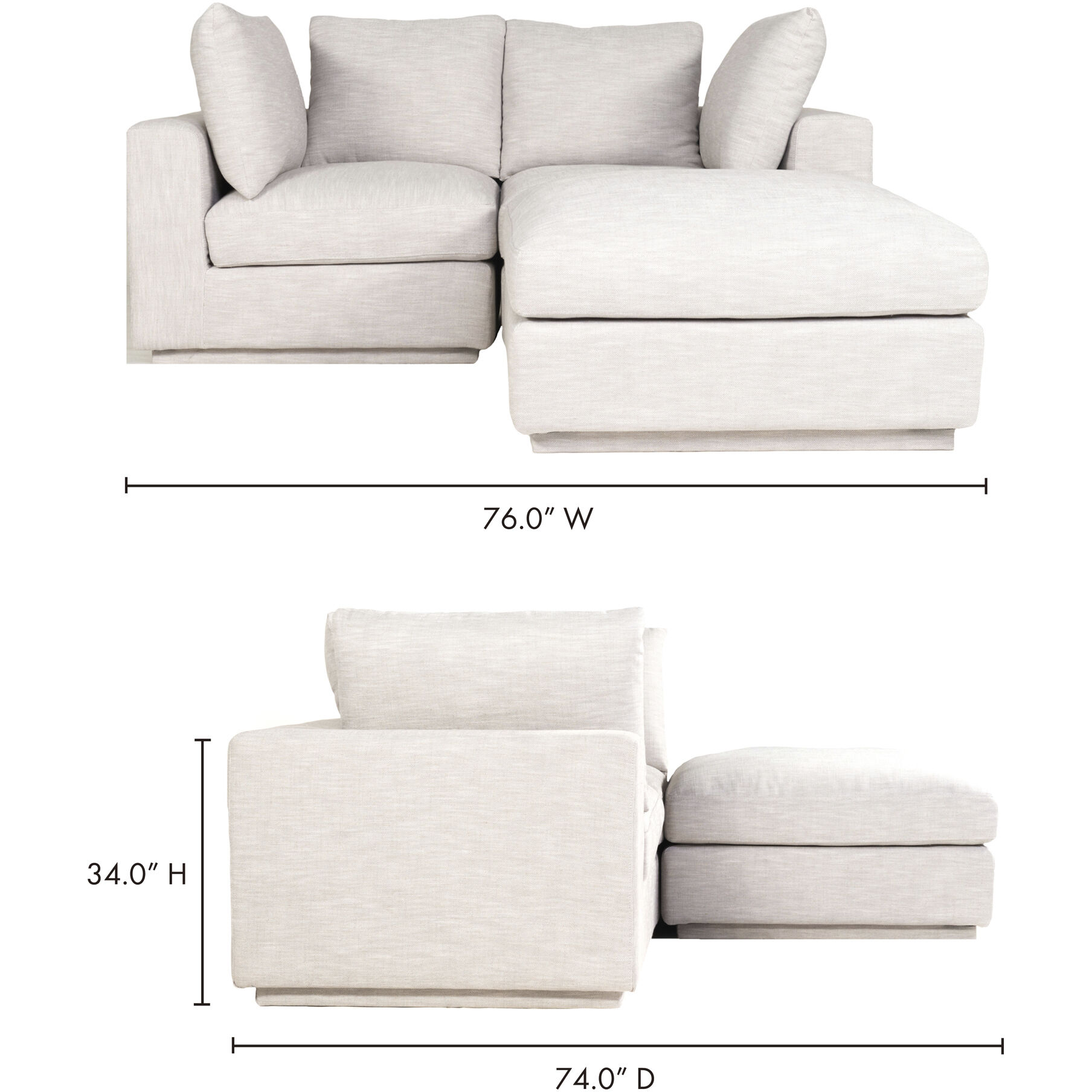 Justin Grey Nook Modular Sectional