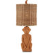 King Louie 25 inch 75 watt Terracotta Table Lamp Portable Light