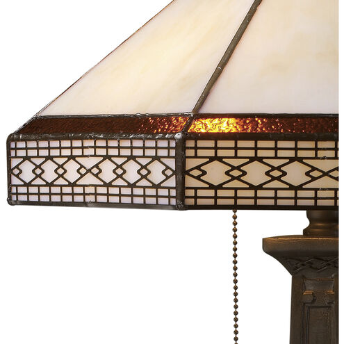 Stone Filigree 24 inch 60.00 watt Tiffany Bronze Table Lamp Portable Light