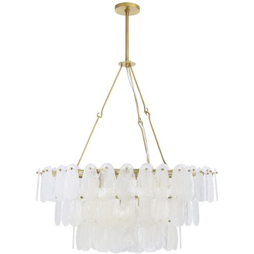 Leon 7 Light 38 inch Antique Brass Chandelier Ceiling Light, Large