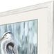 Standing Still Heron Blue and Green and Teal and White Framed Art