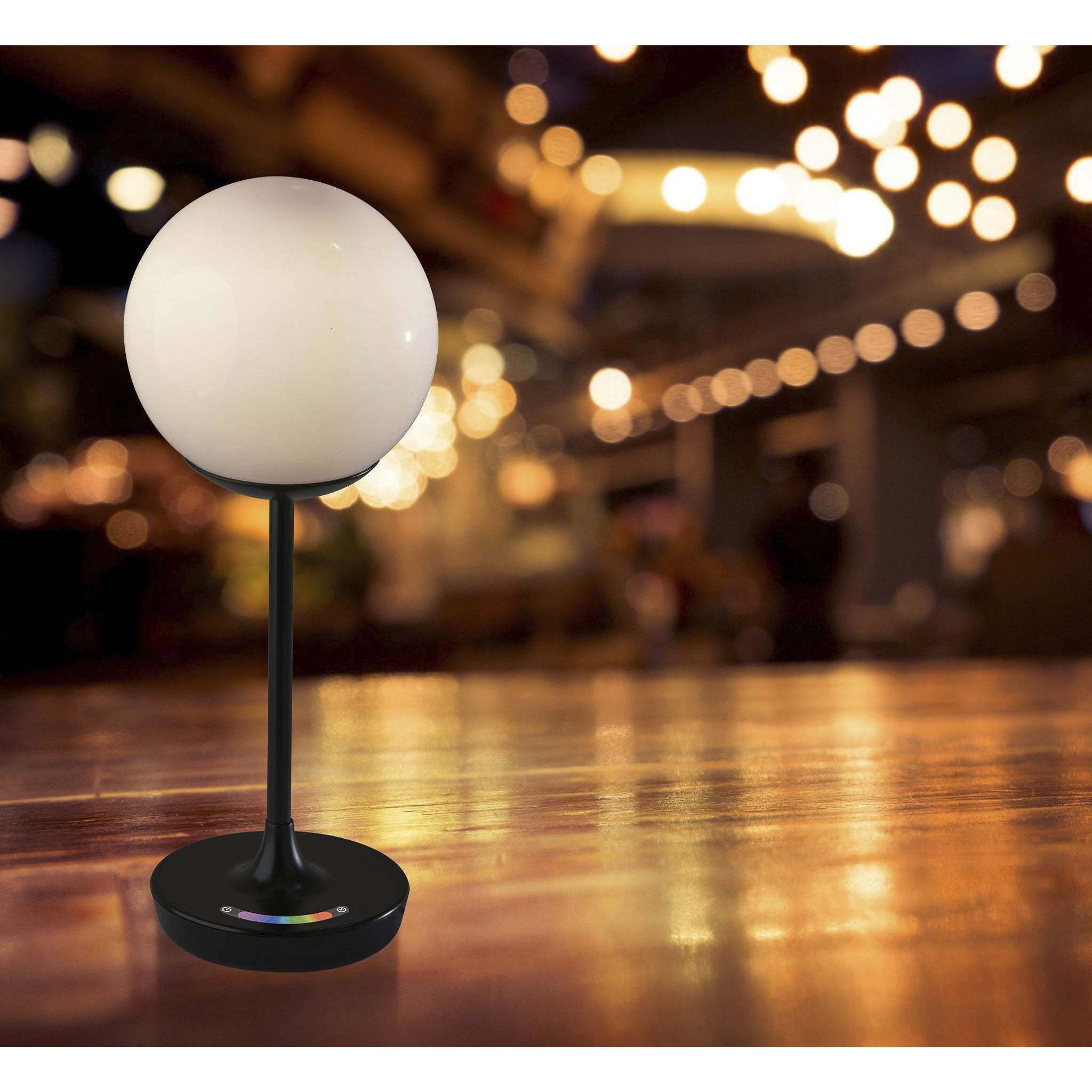 Millie 15.25 inch 1.5 watt Black Color Changing Table Lamp Portable Light, Simplee Adesso