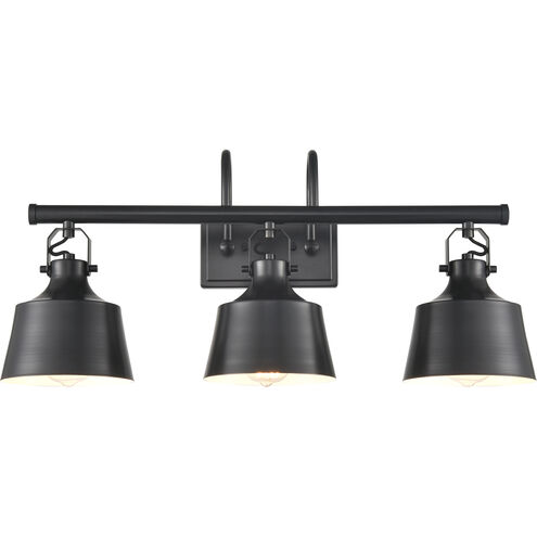 Auralume Provin LED 28.38 inch Matte Black Bath Vanity Light Wall Light