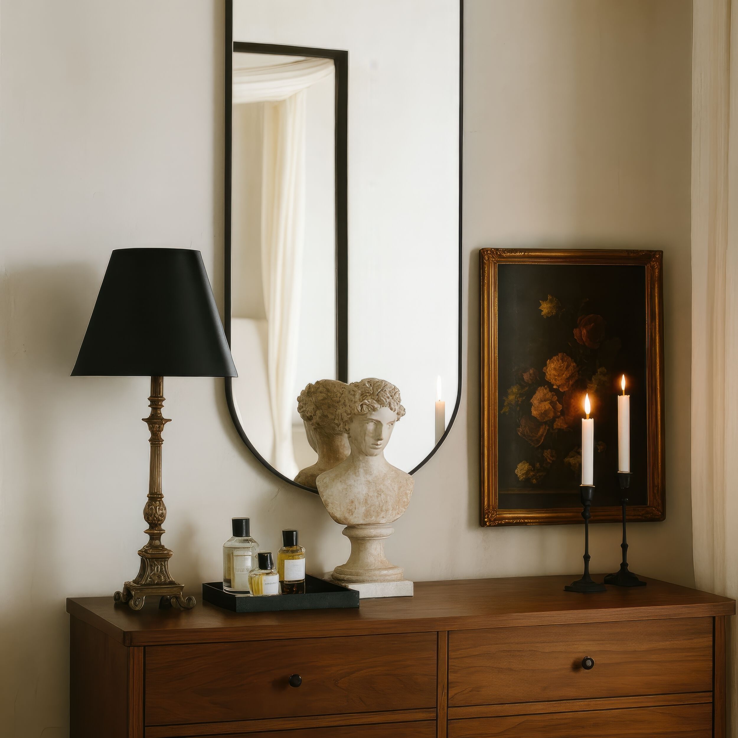 Capsule 60 X 24 inch Black Wall Mirror