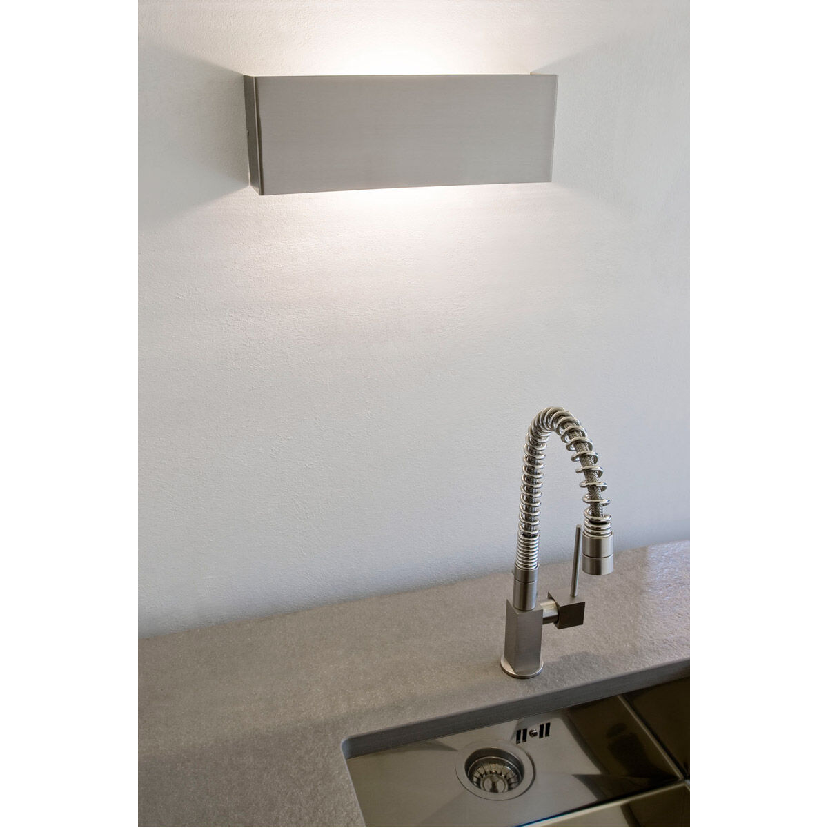 Nikita 1 Light 14 inch Matte Nickel ADA Wall Light