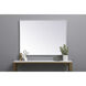 Monet 40 X 30 inch White Wall Mirror