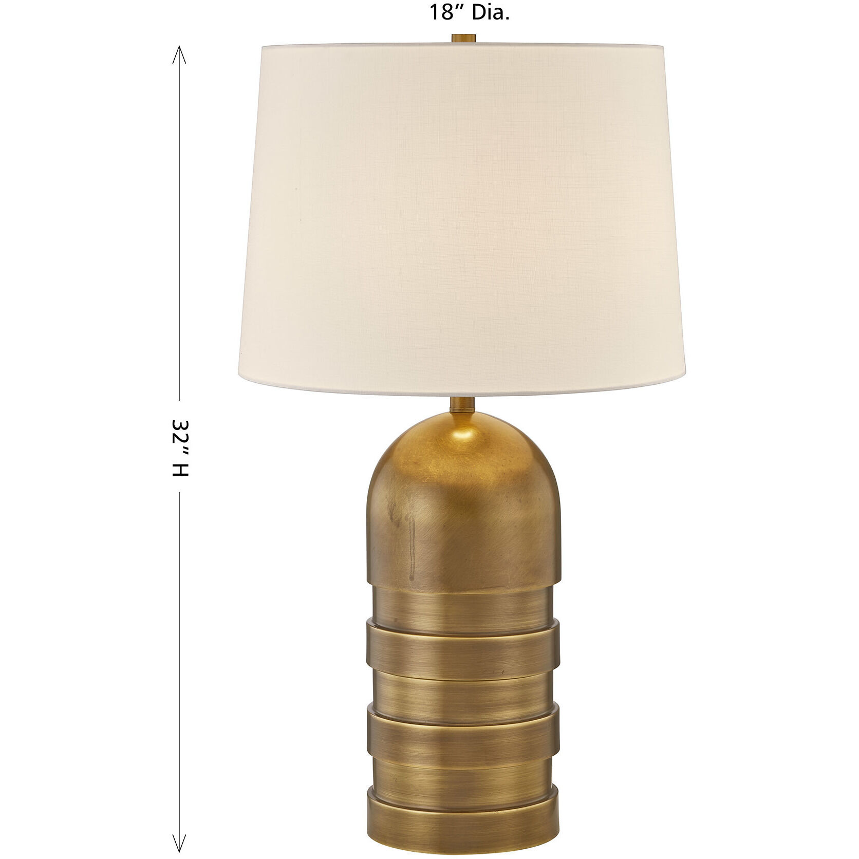 Wehunt 32 inch 100.00 watt Brass Table Lamp Portable Light, Coco & Dash