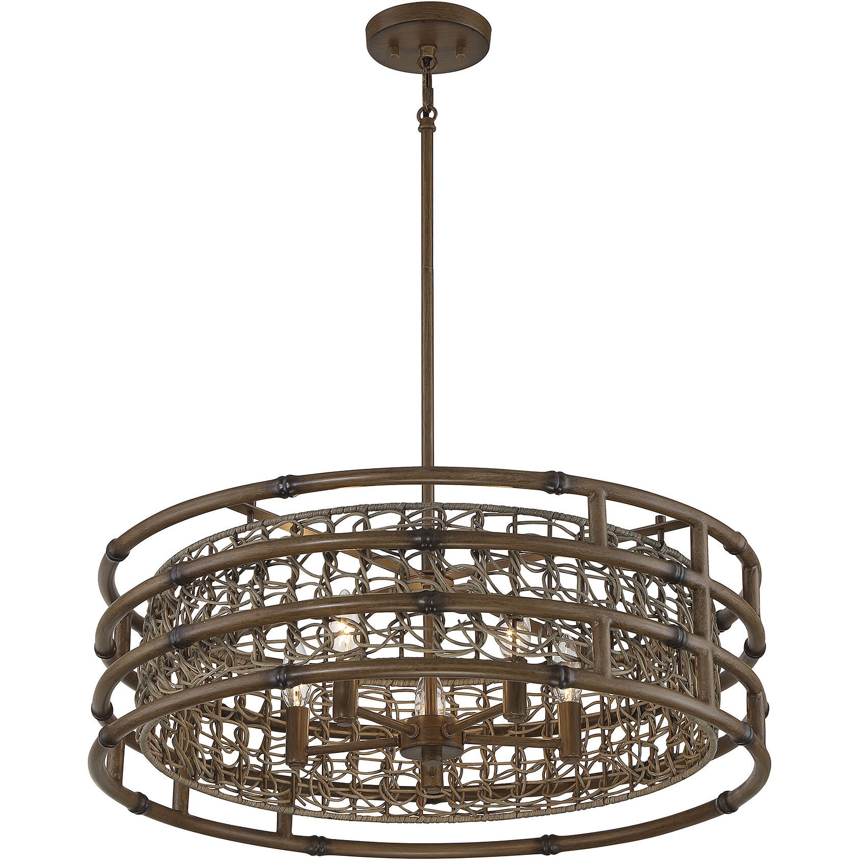 Treviso 5 Light 25.75 inch Grapevine Pendant Ceiling Light