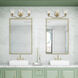 Moreland 3 Light 24 inch Antique Brass Vanity Sconce Wall Light