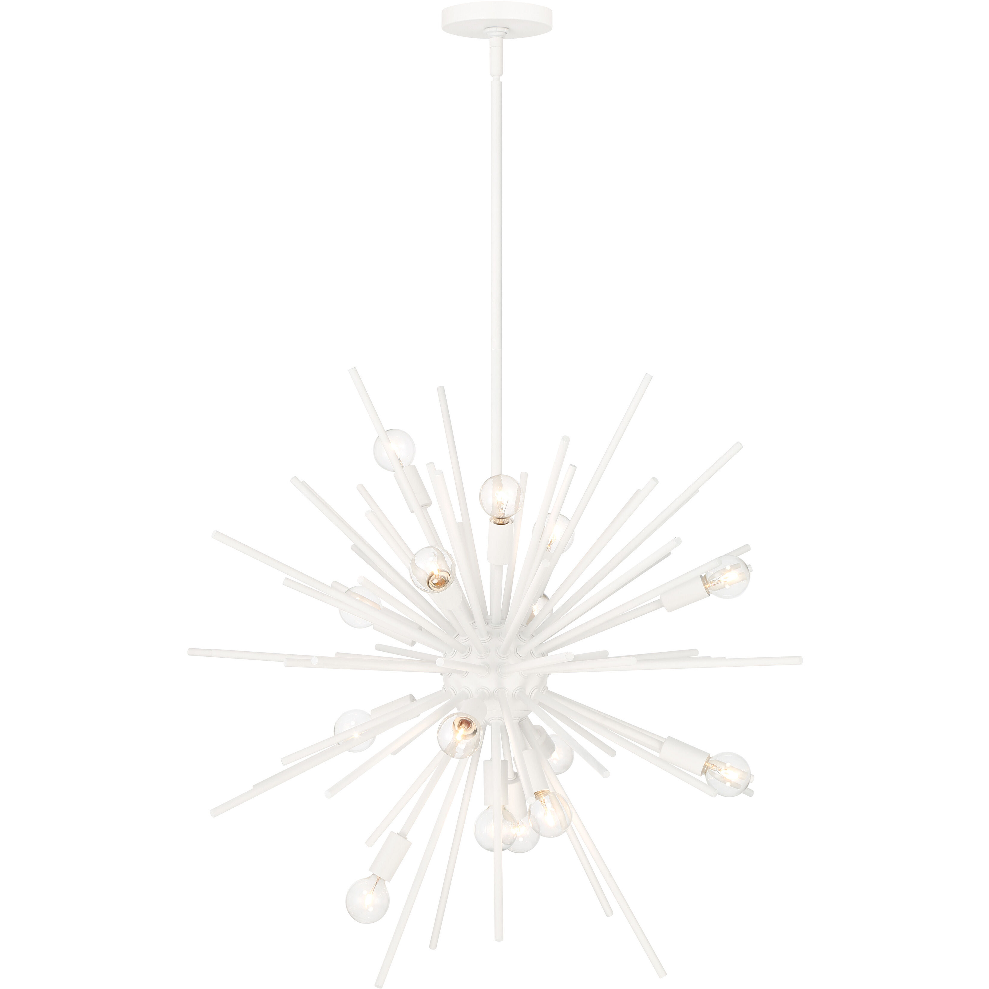 Bessel 15 Light 30 inch Sand White Pendant Ceiling Light