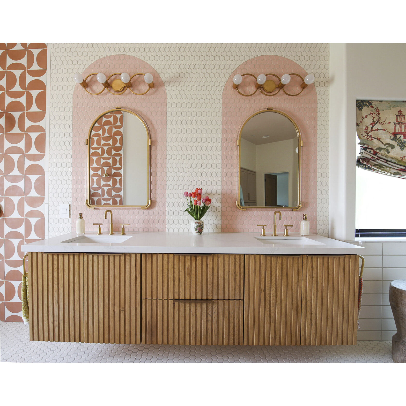 Hope 4 Light 28 inch Gold Leaf Bath And Vanity Wall Light