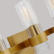 C&M by Chapman & Myers Geneva 3 Light 22.5 inch Burnished Brass Vanity Light Wall Light