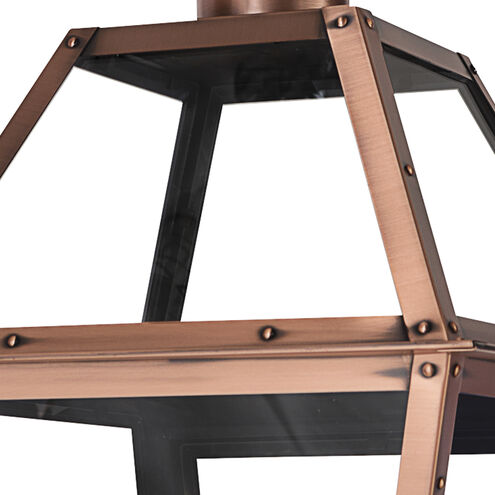Rue De Royal 4 Light 26 inch Aged Copper Outdoor Post Lantern